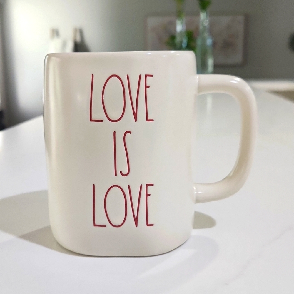 Rae Dunn "LOVE IS LOVE" Large coffee mug.